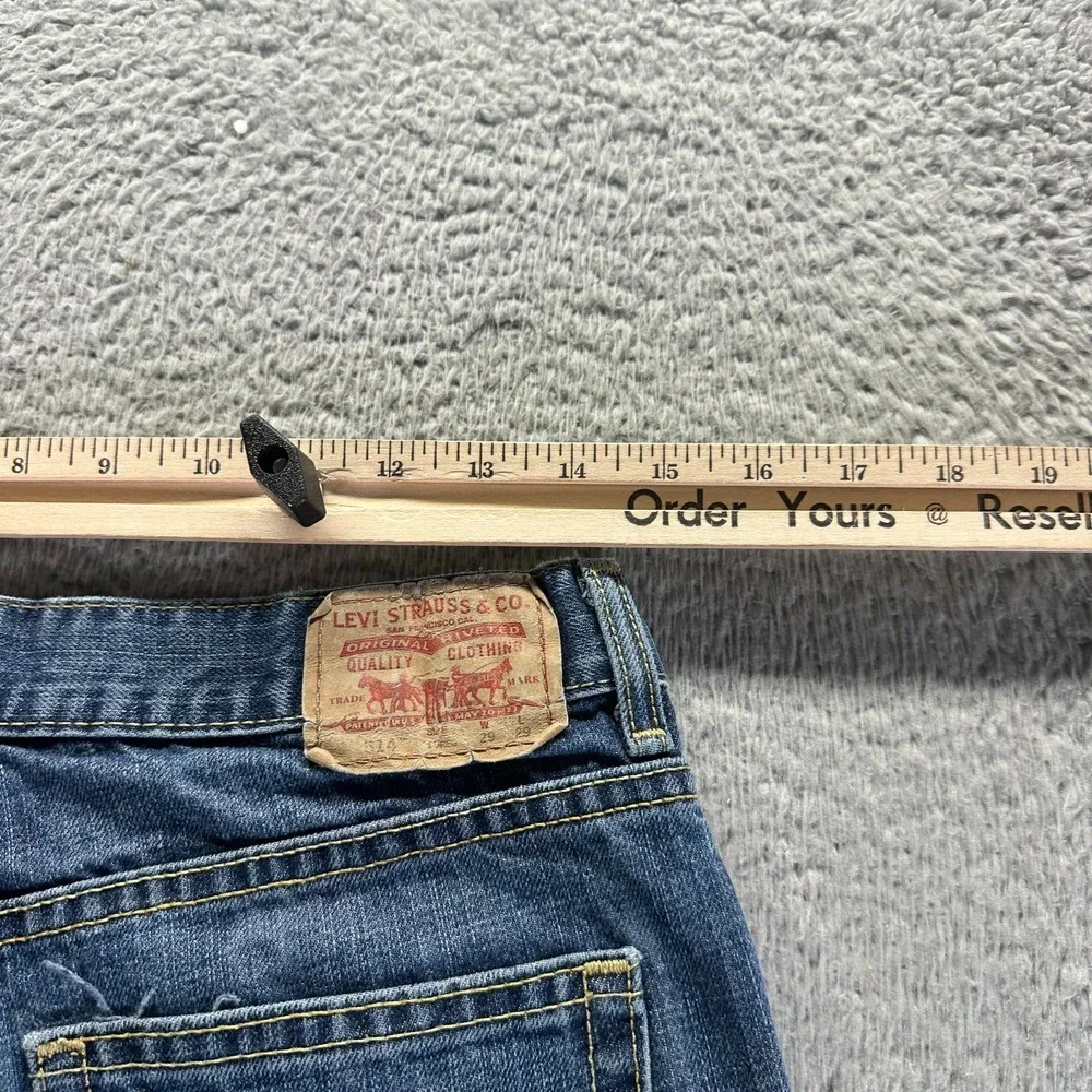 Levi's‎ 514 Jeans Boys 29x29 Blue Cotton Denim Straight Slim Fit Workwear Faded